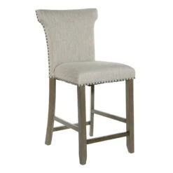 Providence Brittany Upholstered Counter Stool With Grommets