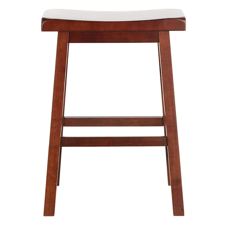 Providence Dark Oak Saddle Counter Stool, 24" - Image 2