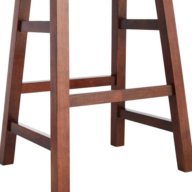 Providence Dark Oak Saddle Counter Stool, 24" - Image 3
