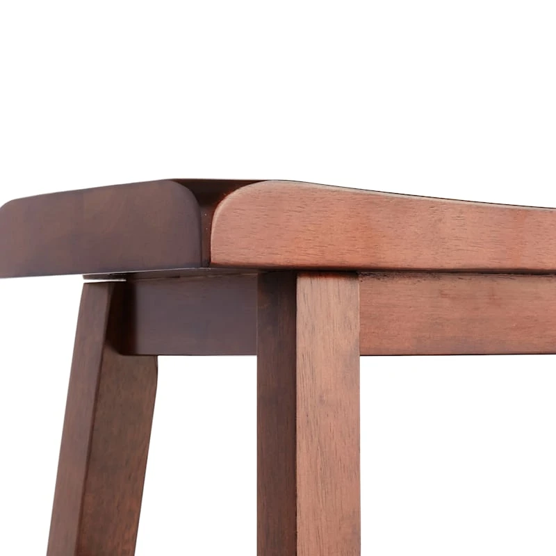 Providence Dark Oak Saddle Counter Stool, 24" - Image 4