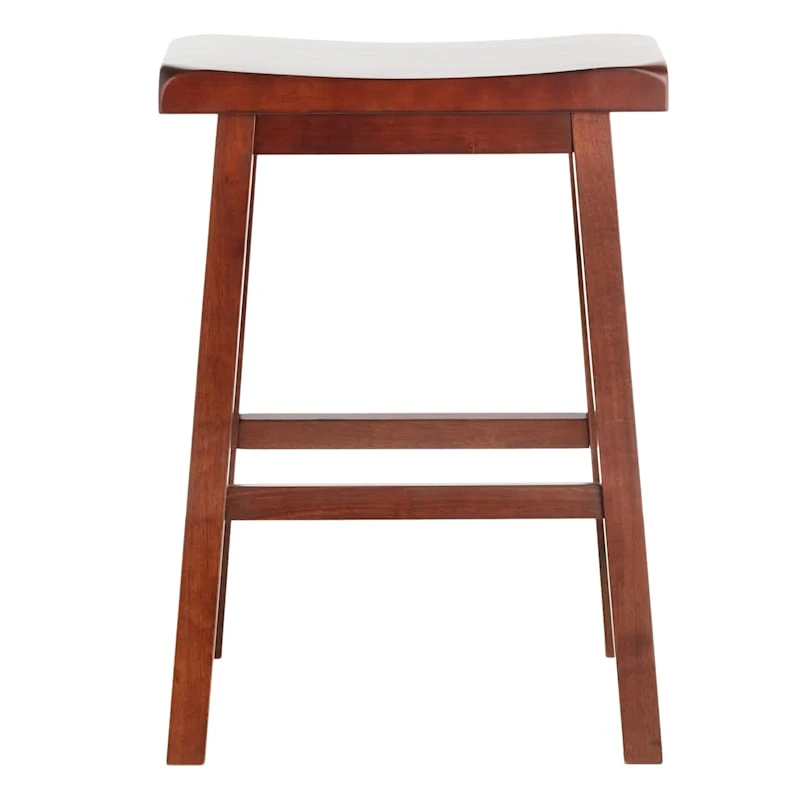 Providence Dark Walnut Saddle Stool, 24" - Image 2