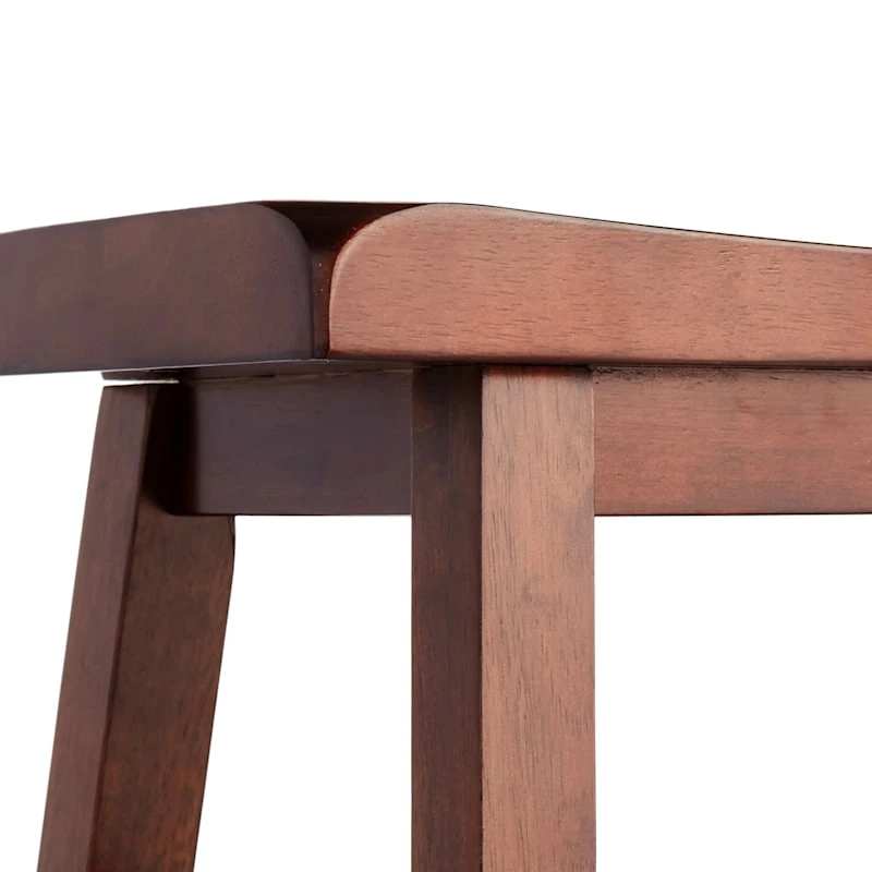 Providence Dark Walnut Saddle Stool, 24" - Image 4