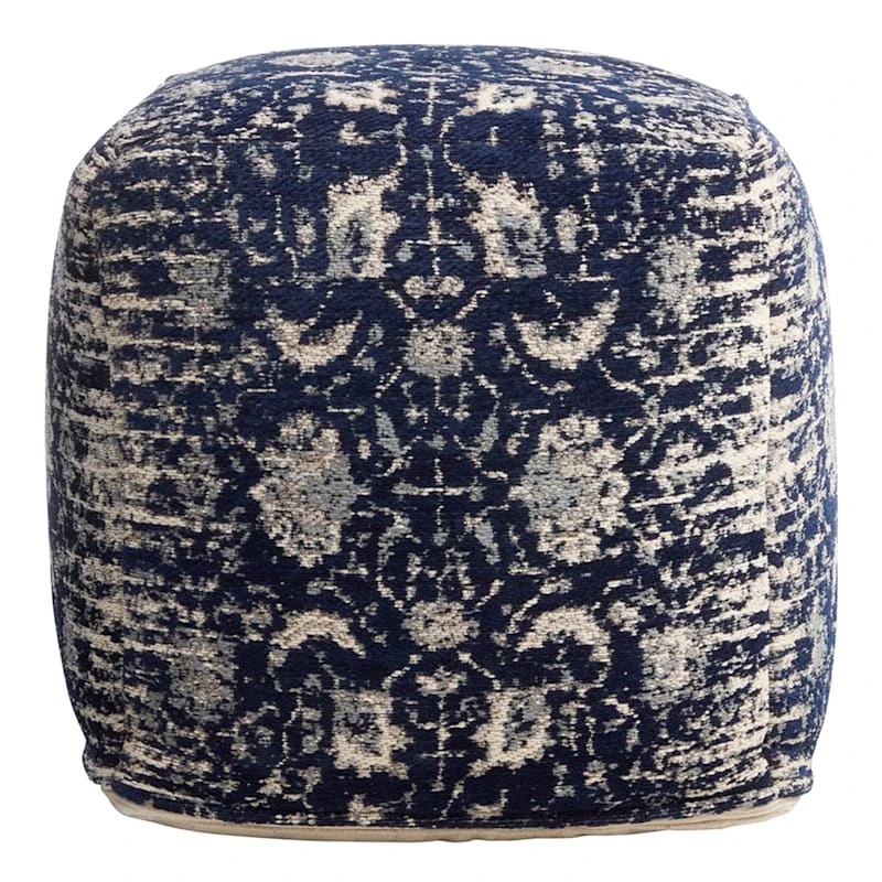 Providence Jaqi Pouf, Navy Blue - Image 2