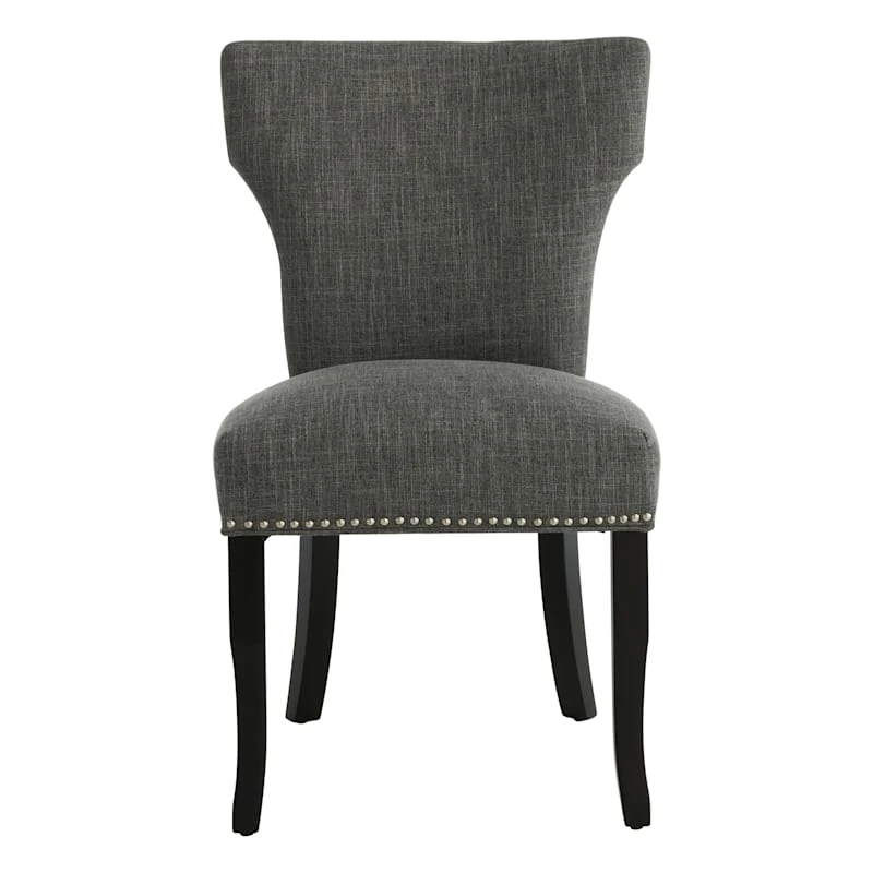 Providence Jhene II Studded Back Dining Chair, Grey - Image 2