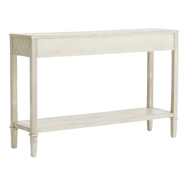 Providence Kate 3-Drawer Parquet Wood Console Table, 48" - Image 2