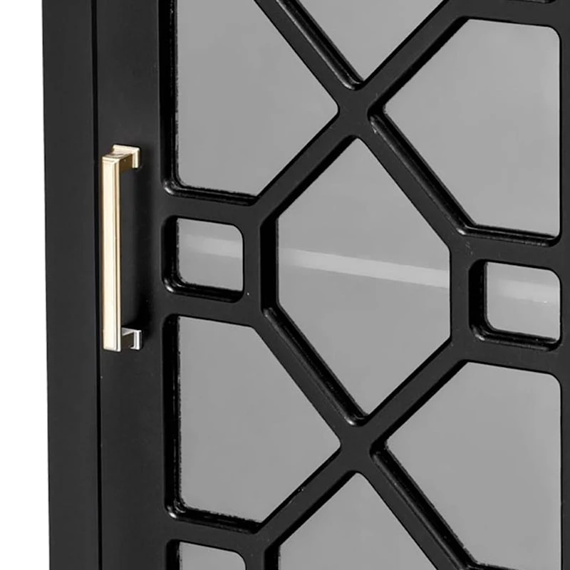 Providence Merrick Black 1-Door Cabinet - Image 4