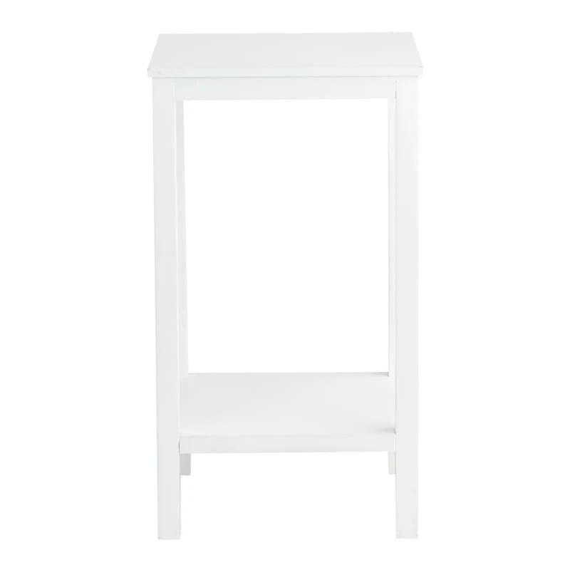 Providence Pratt White Square Accent Table, 25" - Image 2