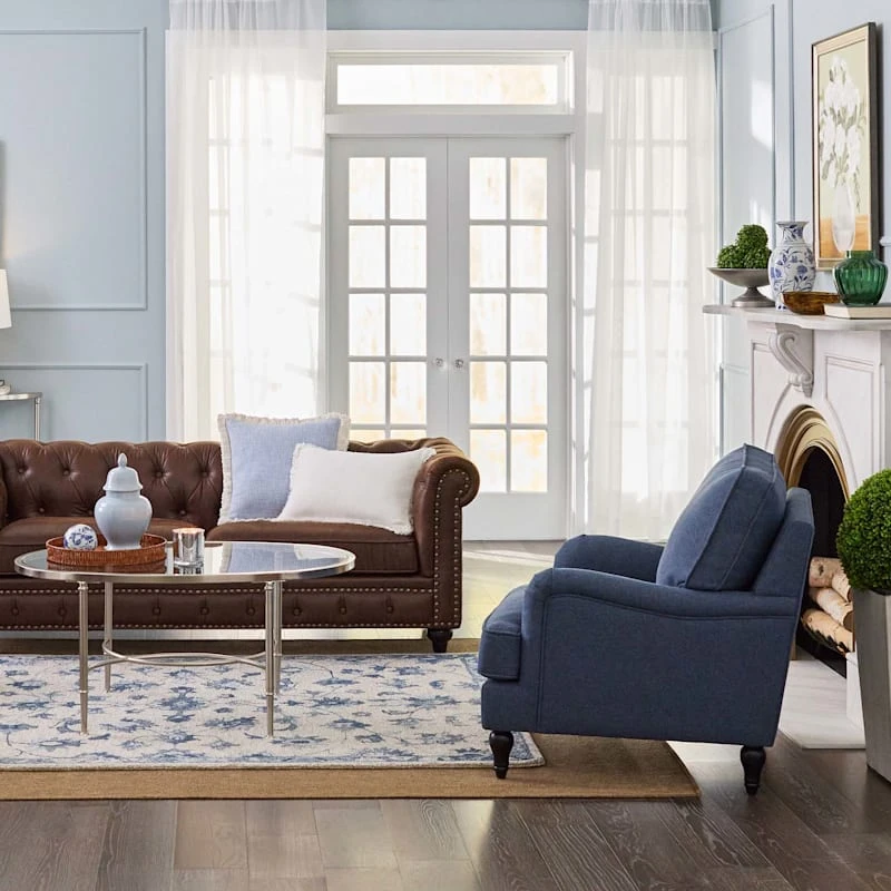 Providence Rogan Armchair, Navy - Image 4