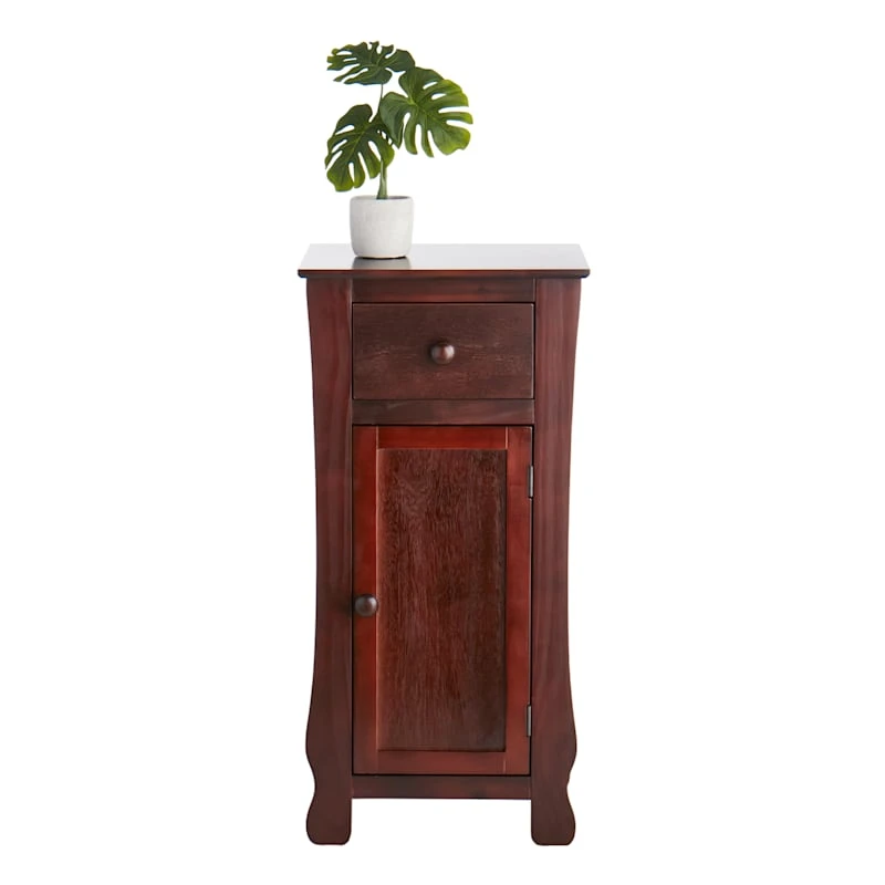 Providence Theodore Dark Brown 1-Drawer Cabinet End Table, 29" - Image 3