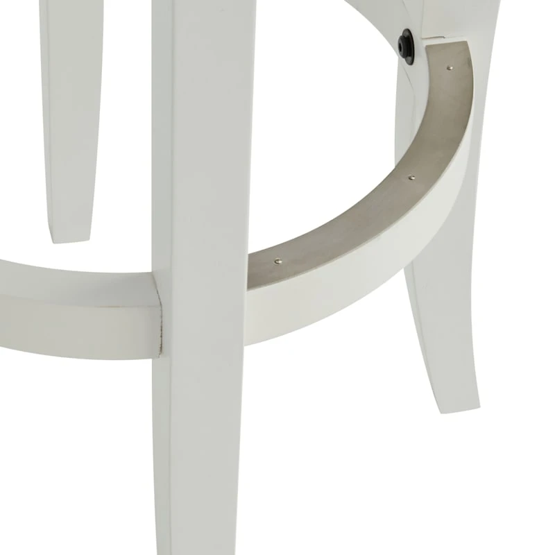 Providence Victoria Backless Barstool, White - Image 3