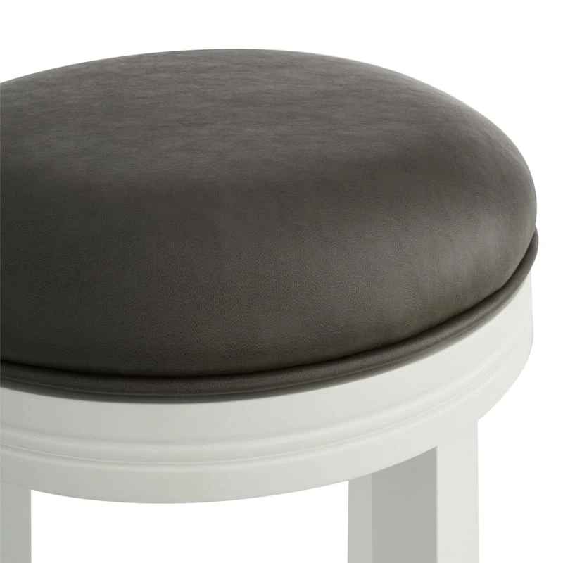 Providence Victoria Backless Barstool, White - Image 4