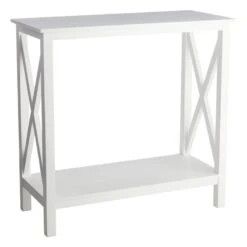 Providence White Xavier Console End Table, 30"
