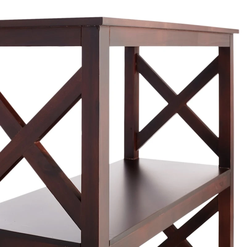 Providence Xavier 3-Tier Brown Bookshelf, 29" - Image 5