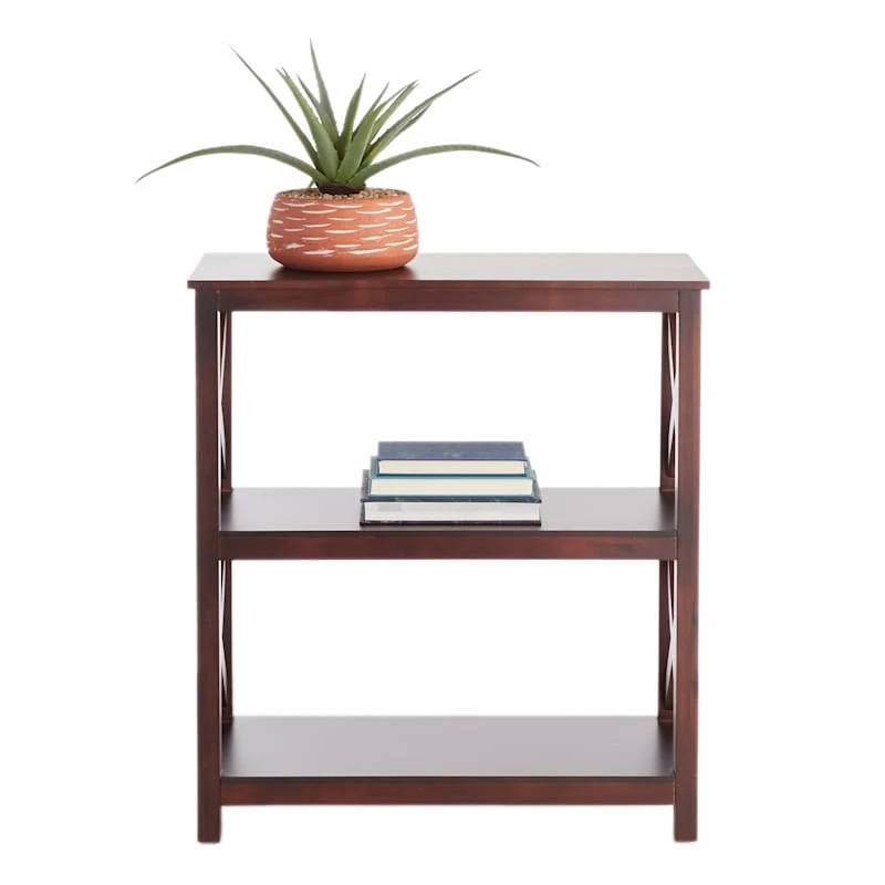 Providence Xavier 3-Tier Brown Bookshelf, 29" - Image 6