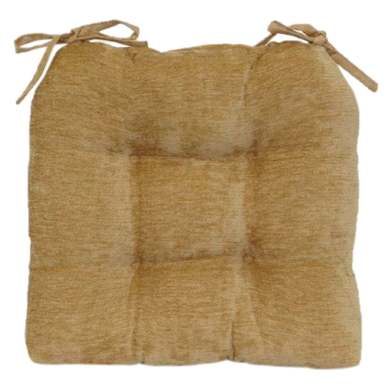 Reese Chenille Gold Chair Pad