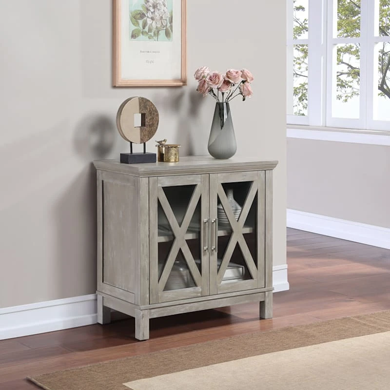 Rowan 2-Drawer Grey Cabinet - Image 8
