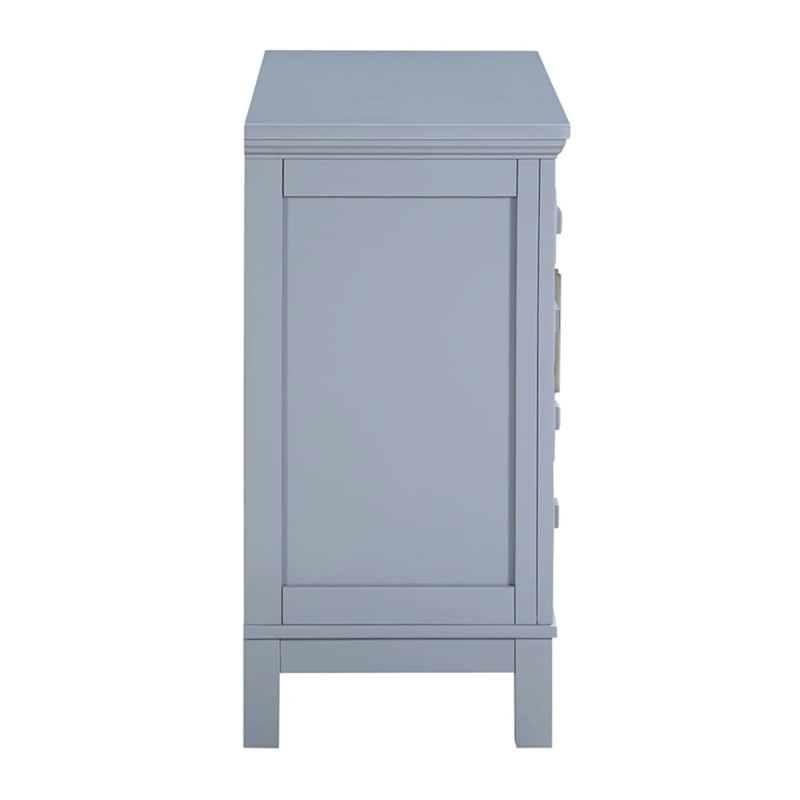 Sadie 2-Drawer Geometric Cabinet, Grey - Image 4