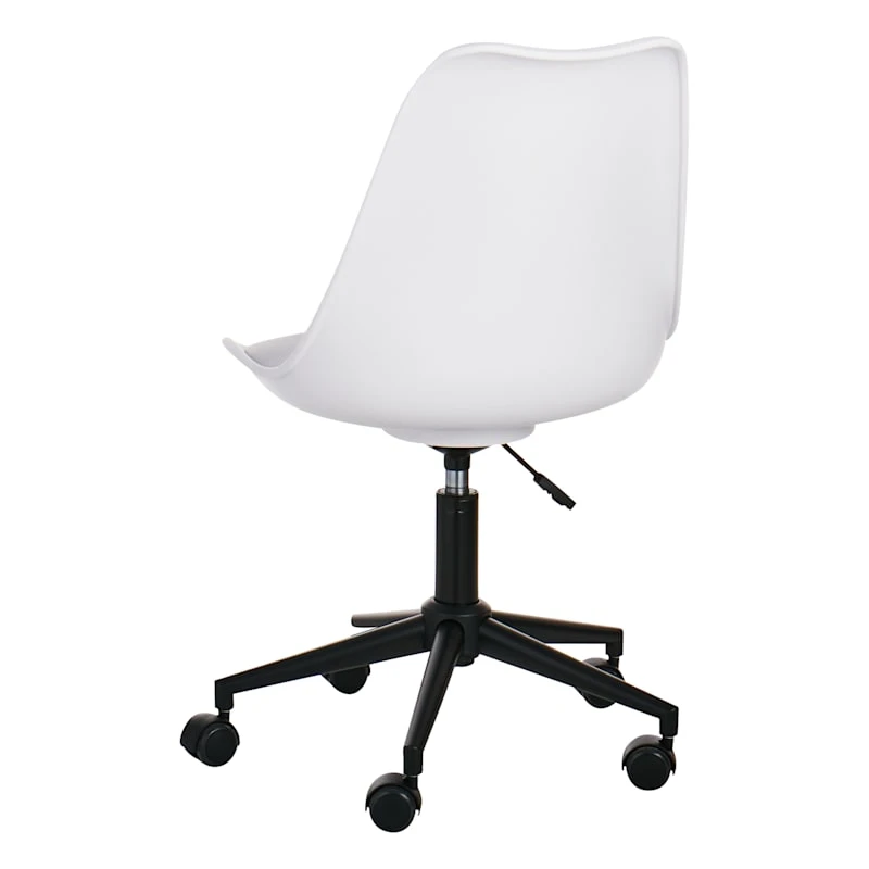 Sally Adjustable Office Chair, White - Image 2