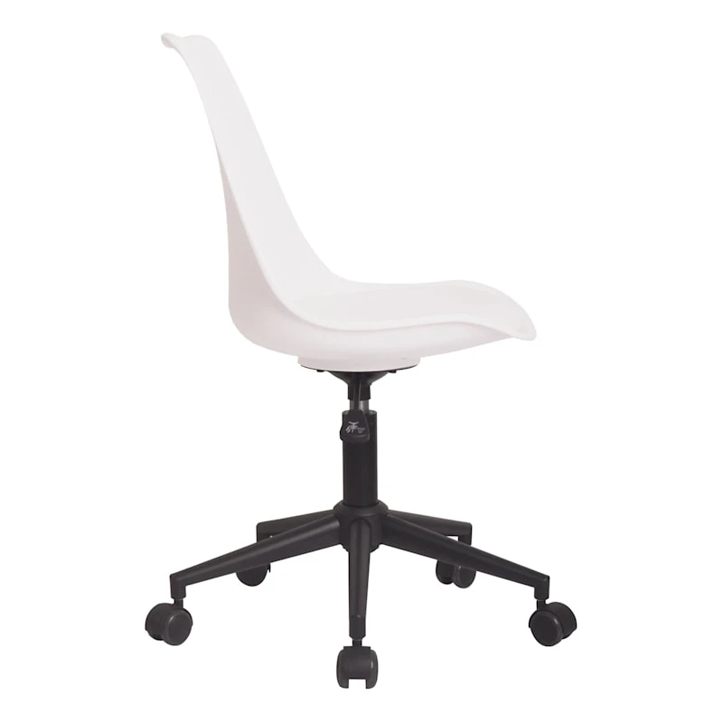 Sally Adjustable Office Chair, White - Image 5
