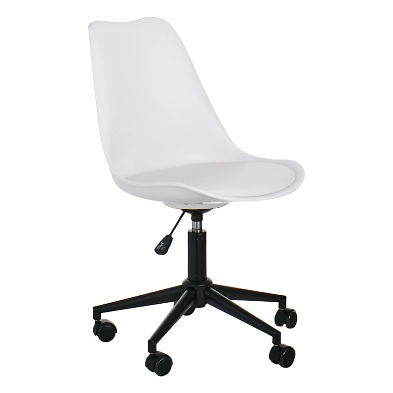 Sally Adjustable Office Chair, White