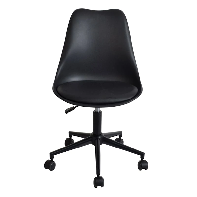 Sally Black Adjustable Office Chair - Image 2