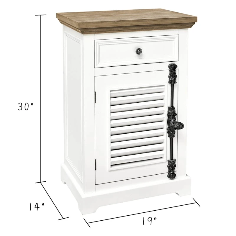 Sharon White Accent Cabinet - Image 4
