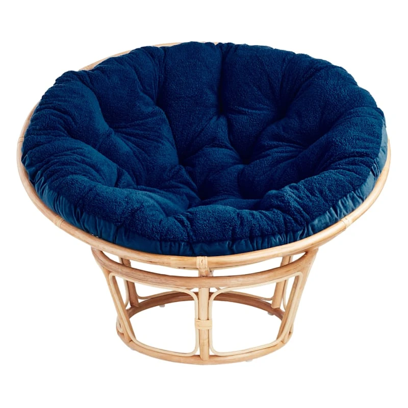 Sherpa Papasan, Navy Blue - Image 2