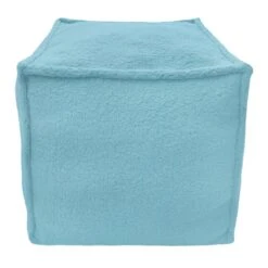 Sherpa Pouf, Sky Blue