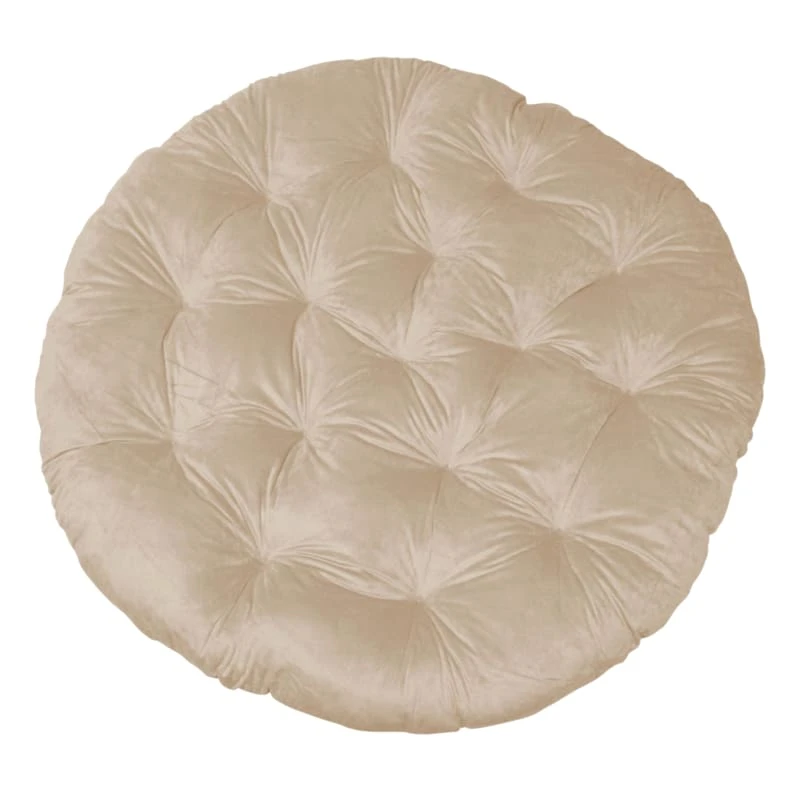 Suede Papasan Cushion, Tan