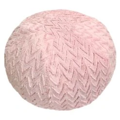 Tiny Dreamers Kids Chevron Plush Bean Bag, Pink