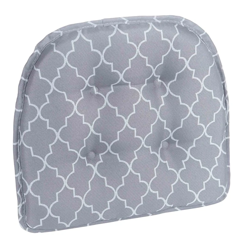 Trellis Grey Gripper Chair Pad Non Skid Material