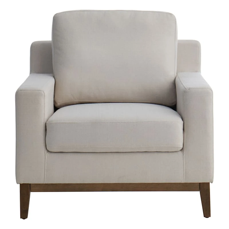 Ty Pennington Knox Upholstered Wooden Accent Chair - Image 3