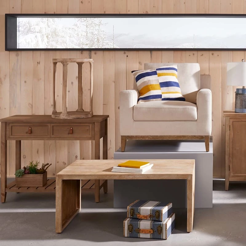 Ty Pennington Knox Upholstered Wooden Accent Chair - Image 4